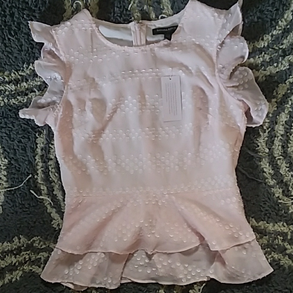 Pale Pink Sleeveless Blouse